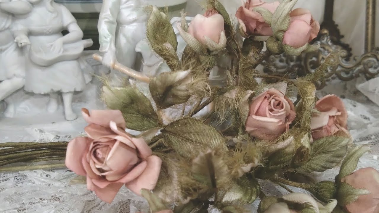 綿ローンから作る【布花ミニローズ】