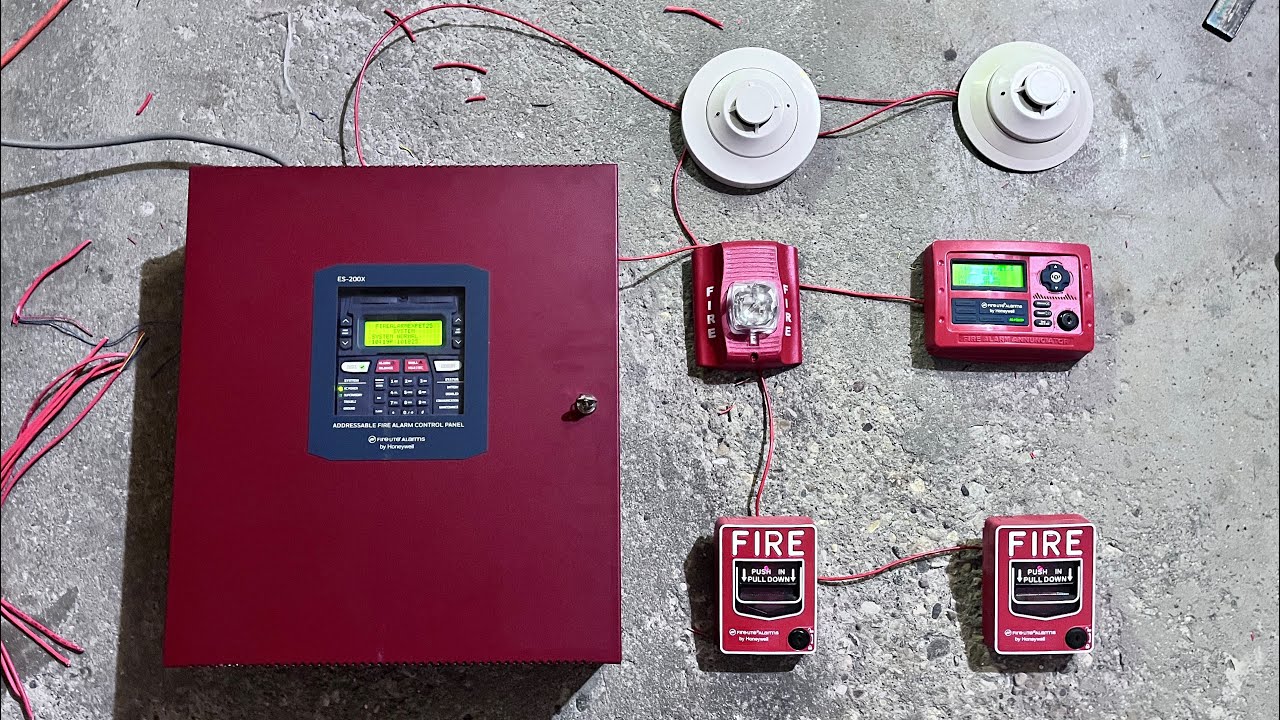 Тестирование демонстрационной системы пожарной сигнализации Fire Lite ES-200X