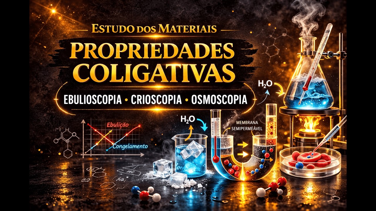 Propriedades Coligativas – Ebulioscopia, Crioscopia e Osmoscopia | Química para ENEM e Vestibulares