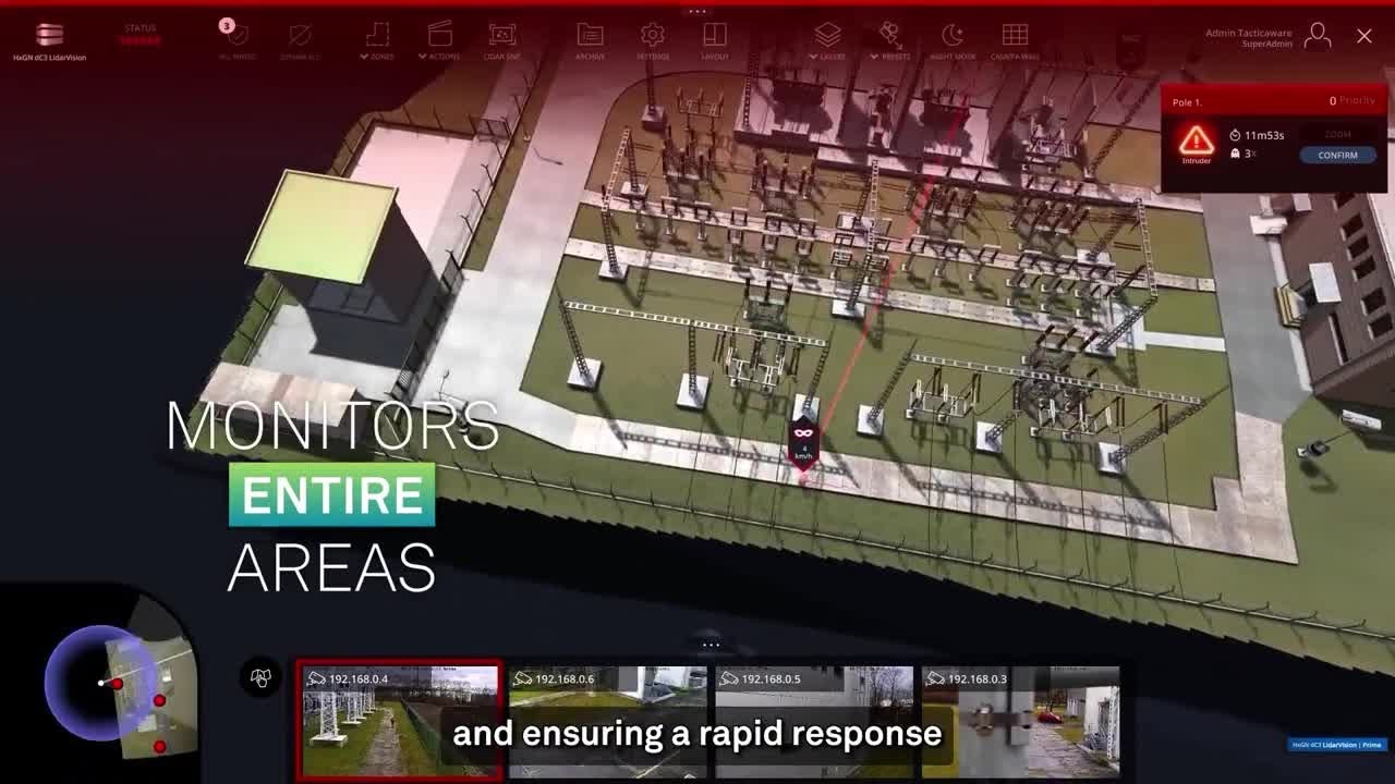HxGN dC3 LidarVision | Smarter security with LiDAR technology