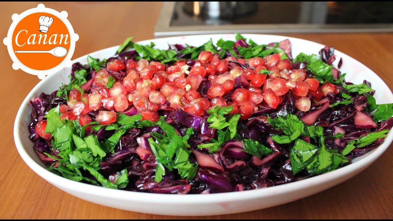 Kırmızı Lahana Salata Tarifim - &ccedil;ok nefis oluyor - Canandan Tarifler