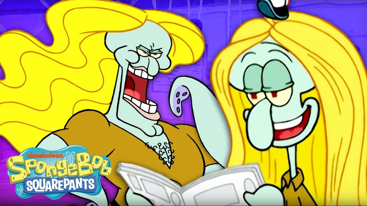 Every Time Squidward Had Hair 💁‍♂️ | SpongeBob