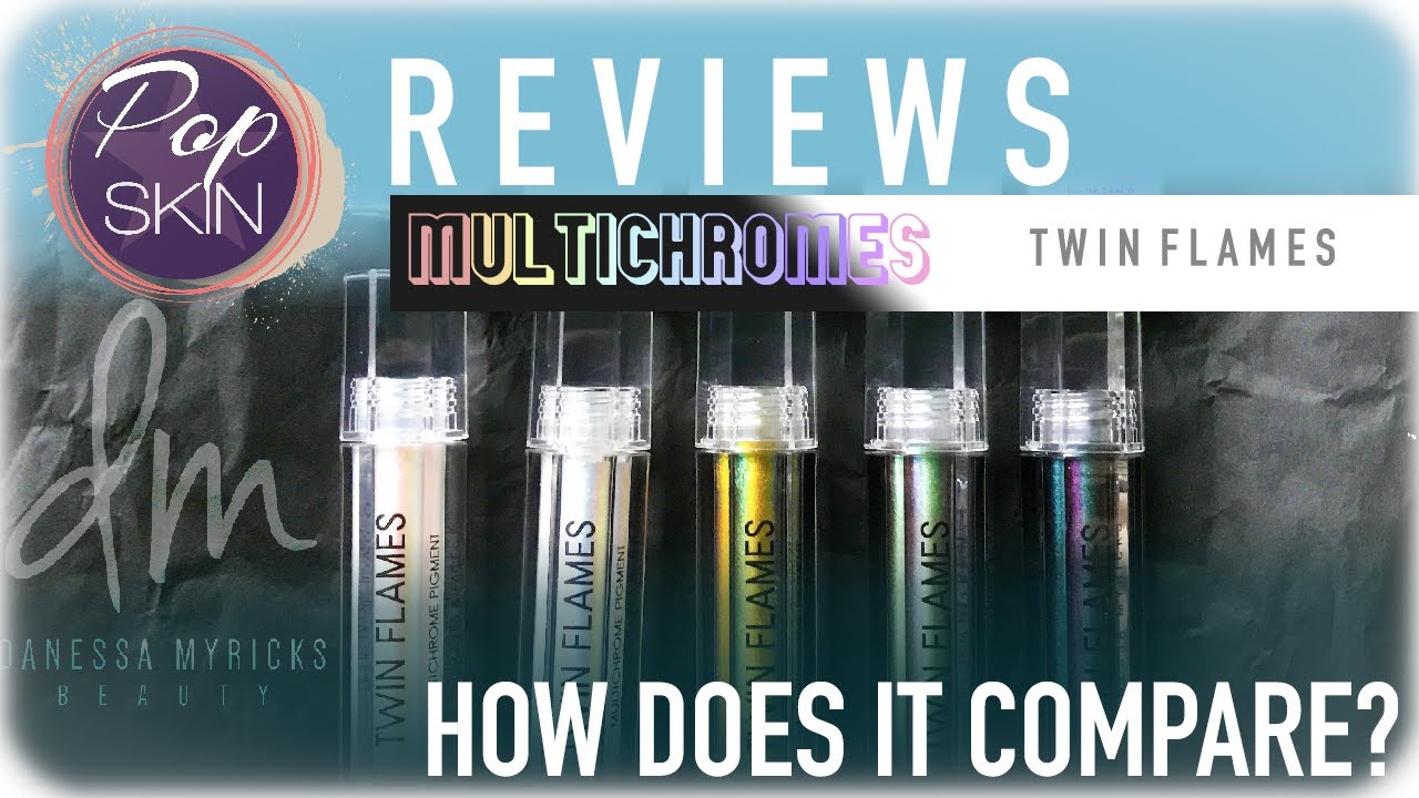 Popskin reviews multichrome make-up : DANESSA MYRICKS Beauty Twin Flames liquid eyeshadow