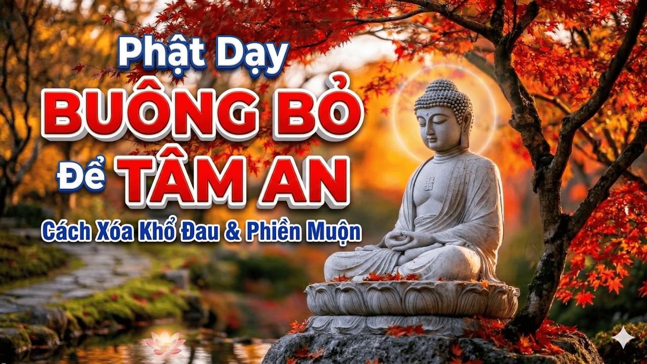 Phật Dạy Buông Bỏ Để Tâm An: Cách Xóa Khổ Đau & Phiền Muộn (Nghe Là Nhẹ Lòng)