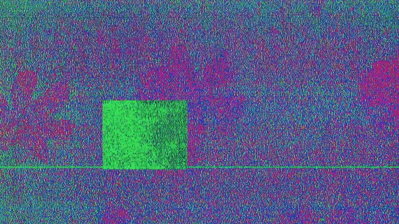 Static Glitch Floral Distortion Screen 2 Hour Visual No Audio