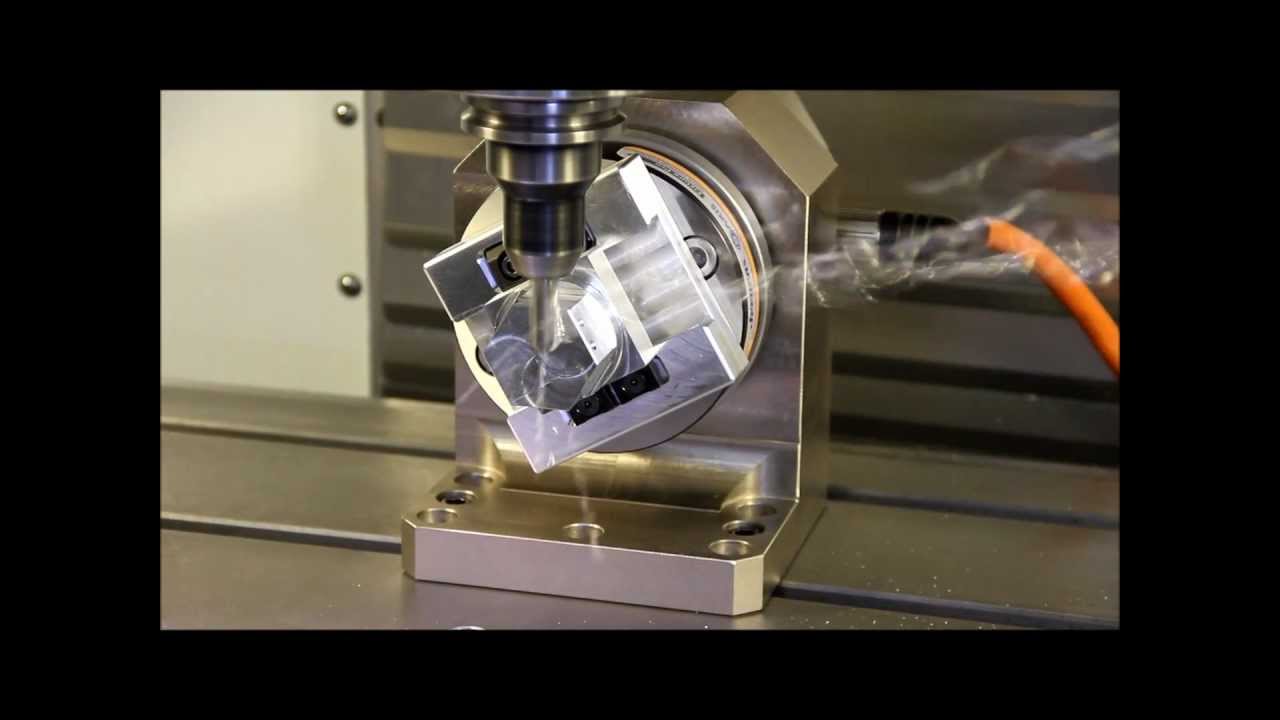 KME CNC Indexer Demo- 4 Axis Machining and Turn Milling on a VMC