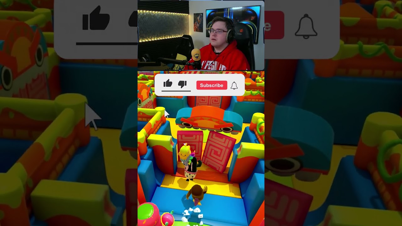 CLOSEST Fall Guys Crown Win EVER #fallguys #fallguyscustoms #youtubegaming #livegaming #shortsclip