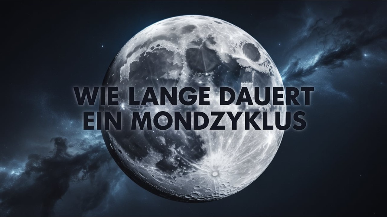 Wie lange dauert ein Mondzyklus? 🌕 Synode vs. Siderische Umlaufzeit | Astronomie #Weltraum