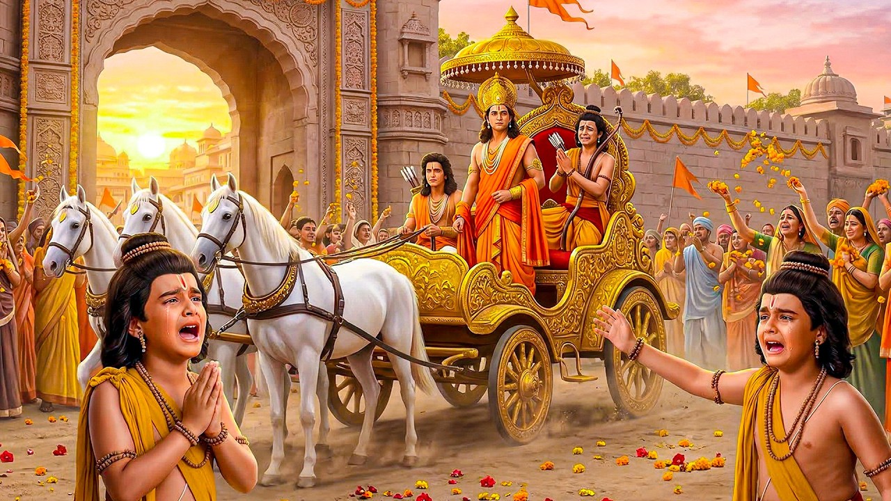 प्रभु राम अयोध्या छोड़ वन को चले, ये देख लव-कुश रो पड़े | श्रीमद् रामायण | New Episode 2026