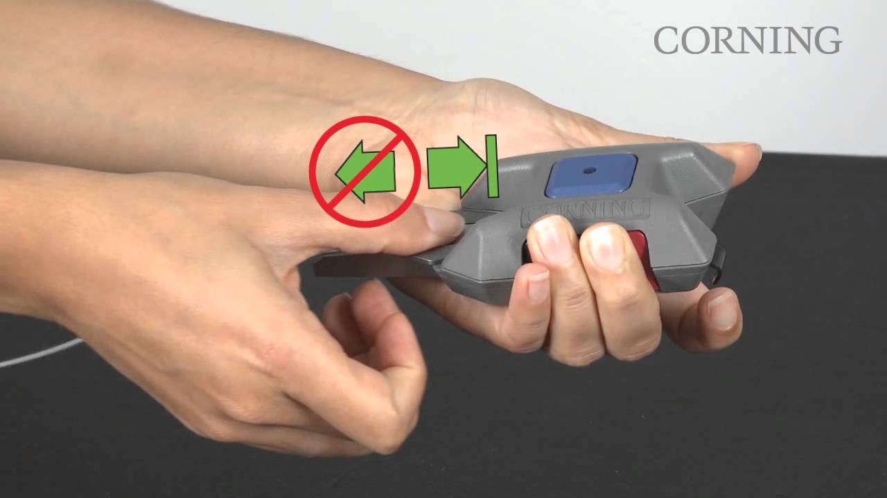 Cleaving fiber with Fan-Out Kit Tubing