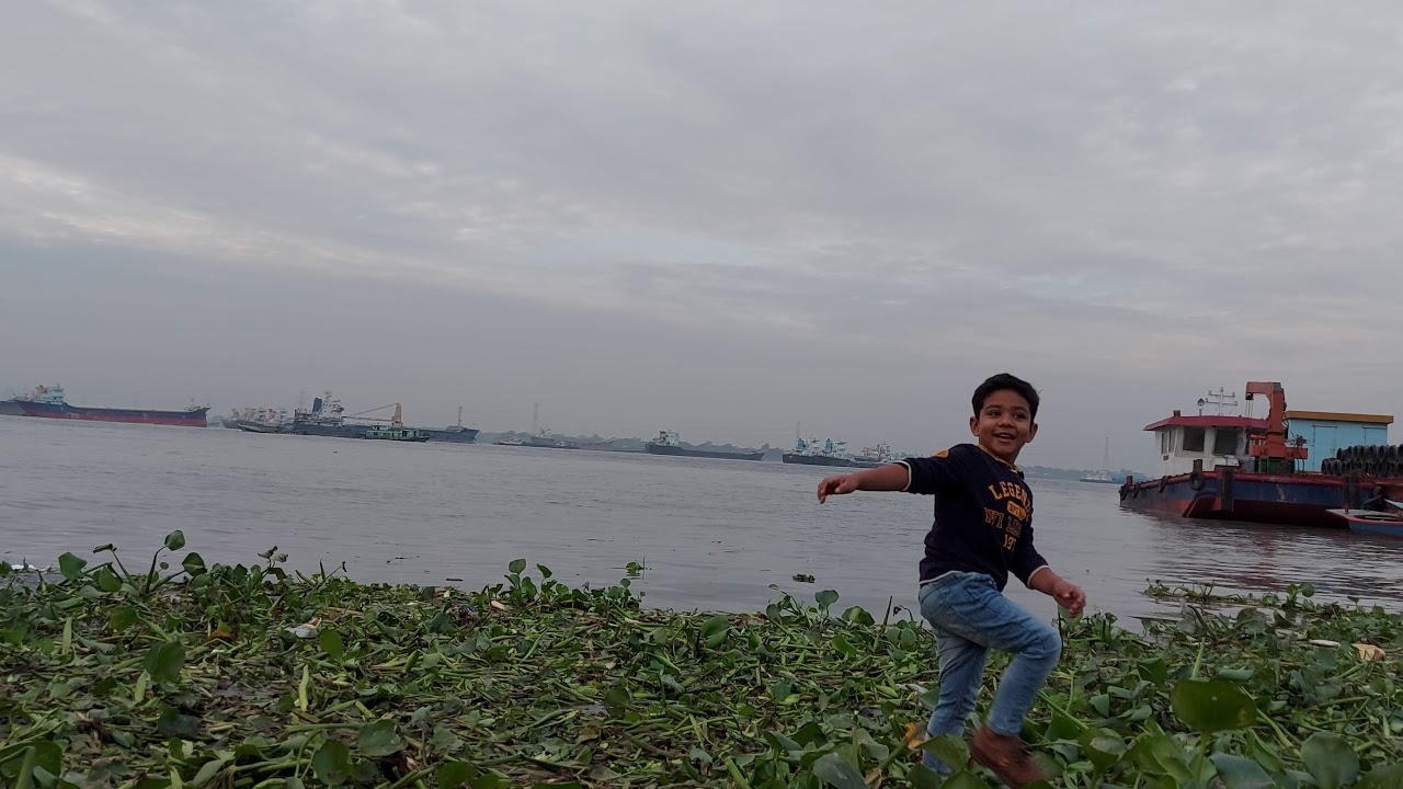 A Visit To Meghna River Side With Safwan and Sima. (27/11/2020)