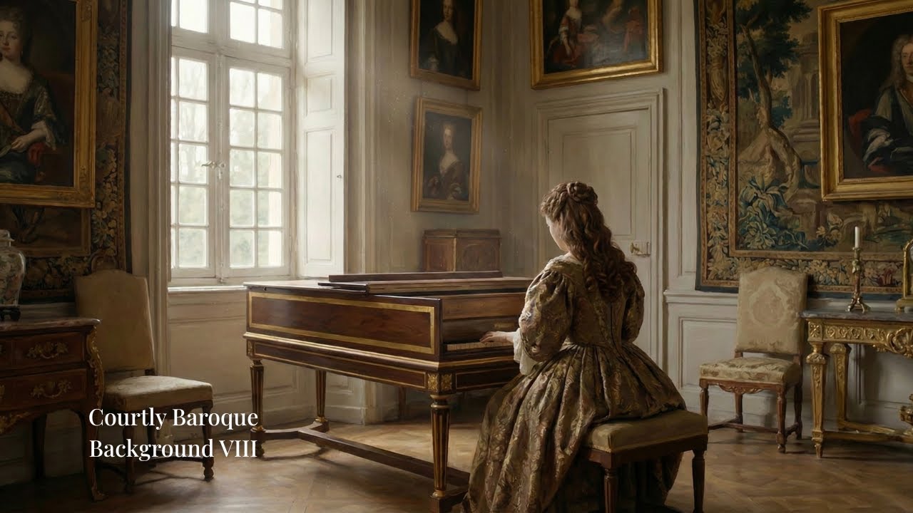 Courtly Baroque Background 8｜Baroque Form for Thoughtful Focus