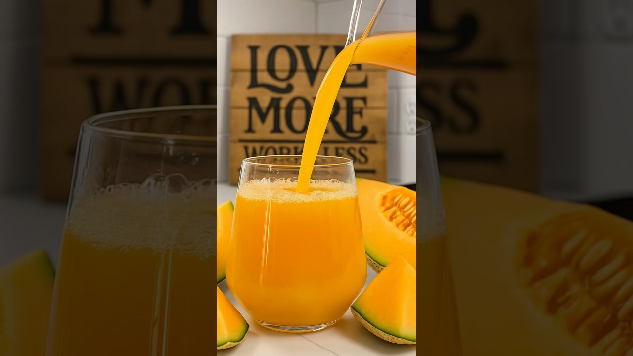 Minted Melon Juice 🍈 Cantaloupe juicing hits different