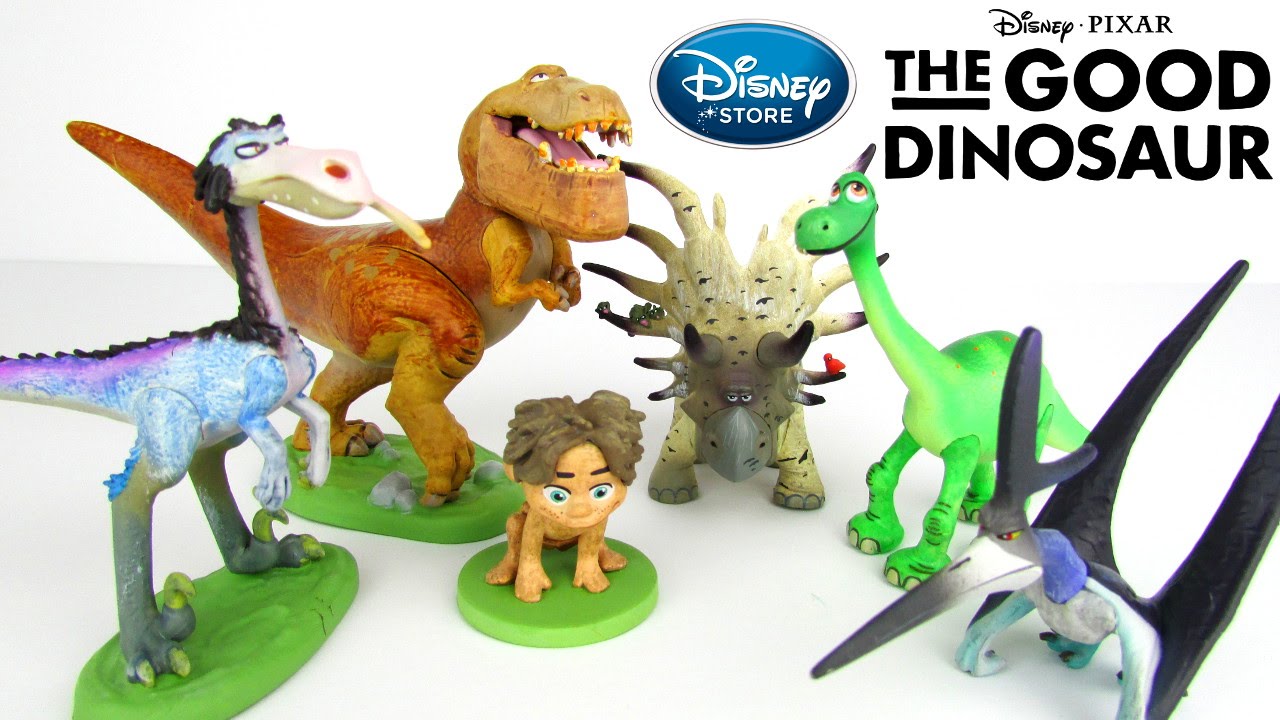 Disney Store The Good Dinosaur Toys Figurine Playset Arlo & Spot Toy Review Unboxing