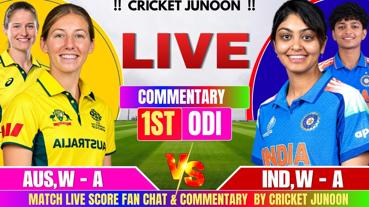 🔴IND A Women vs AUS A Women LIVE | India Batting Chase | Live Fan Chat Commentary 🎤