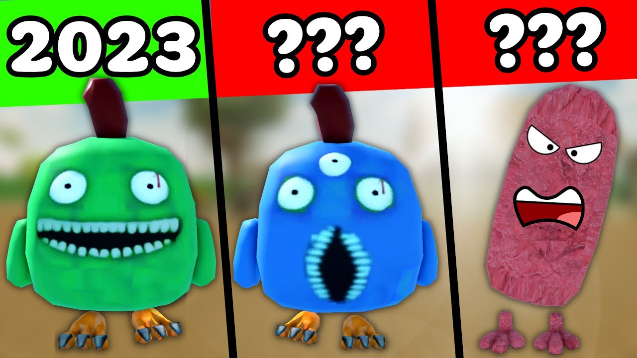Evolución de los monstruos de CHICKEN GUN