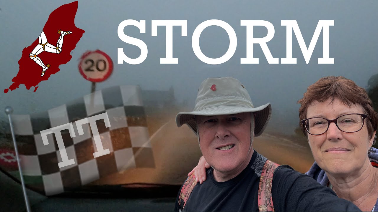 Isle of Man Ep 18 Driving the TT Course, stormy night at The Chasms