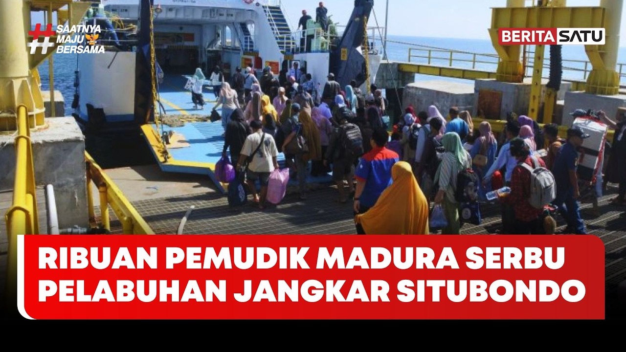 Ribuan Pemudik Madura Serbu Pelabuhan Jangkar Situbondo #beritasatu