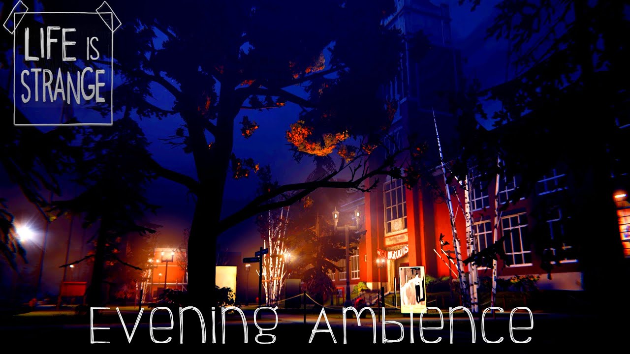 Life Is Strange | Evening Ambience | Blackwell Academy nigh time