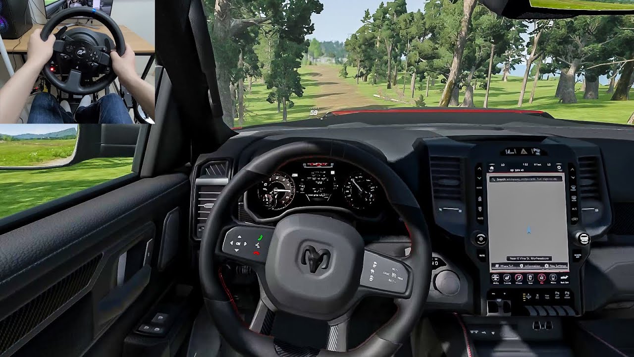 BeamNG Drive - Dodge Ram 1500 TRX [Steering Wheel gameplay]