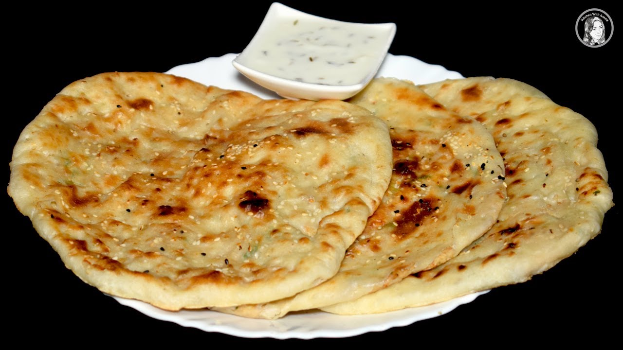 Chicken Keema Naan Without Tandoor On Tawa - Keema Naan (No Bake No Yeast) Tawa Naan Recipe