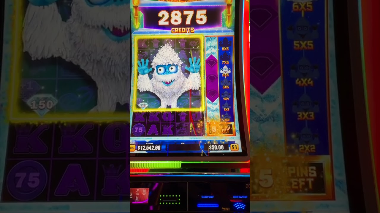MASSIVE Triple Bonus on Yo Yeti! #slotmachine  #casino #vegas