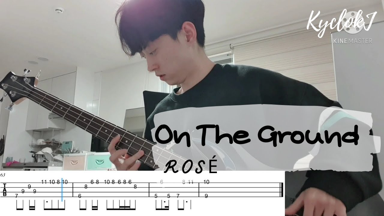 ROSÉ - On The Ground [BASS COVER + TAB ]