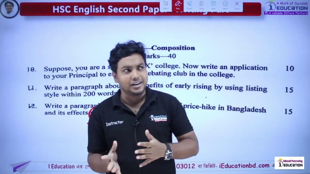 শেষ মুহূর্তে Paragraph ও Formal Letter এর টেকনিক শিখি