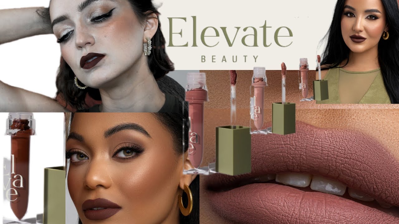 Elevate Beauty *NEW* Matte Lip Edit Liquid Lipsticks | AMANDA ENSING'S MAKEUP BRAND | LIP SWATCHES
