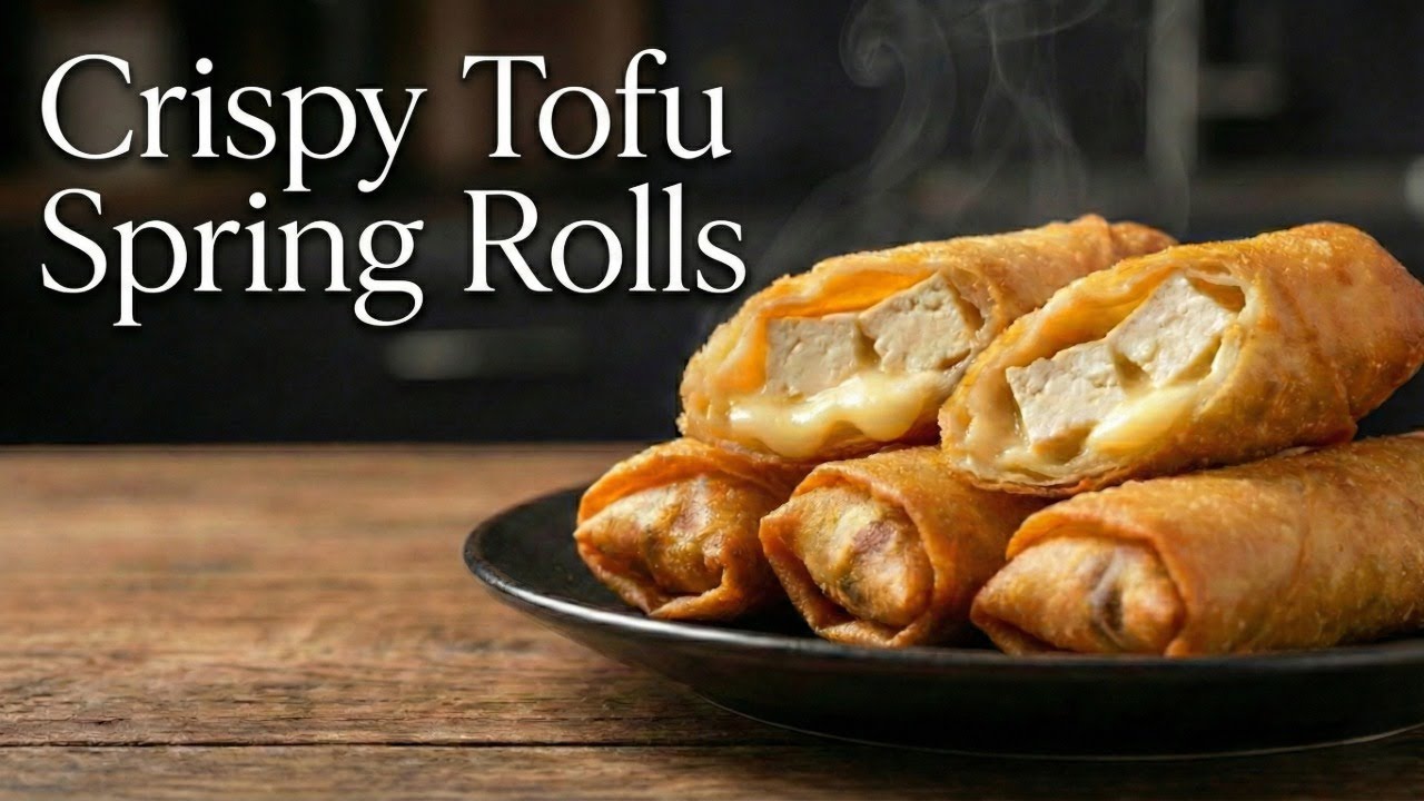 Japanese Chef’s Recipe | Just Roll & Fry: Crispy Tofu Spring Rolls | Budget-Friendly & Fluffy Inside