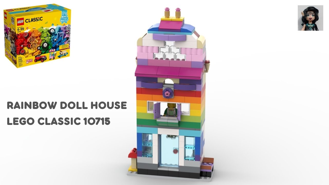 RAINBOW DOLL HOUSE Lego classic 10715 ideas How to build