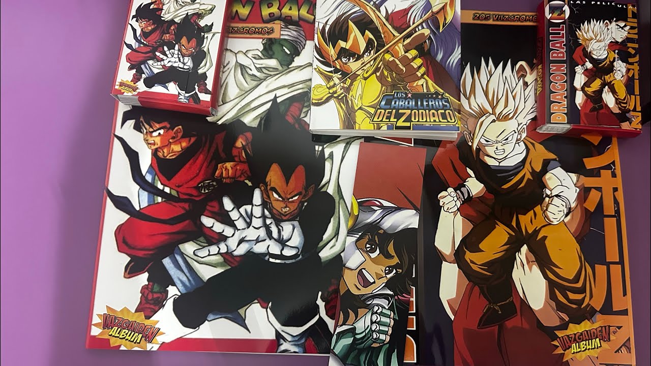 Nuevos álbumes Dbz de turles, bojack y anime comic saint seiya