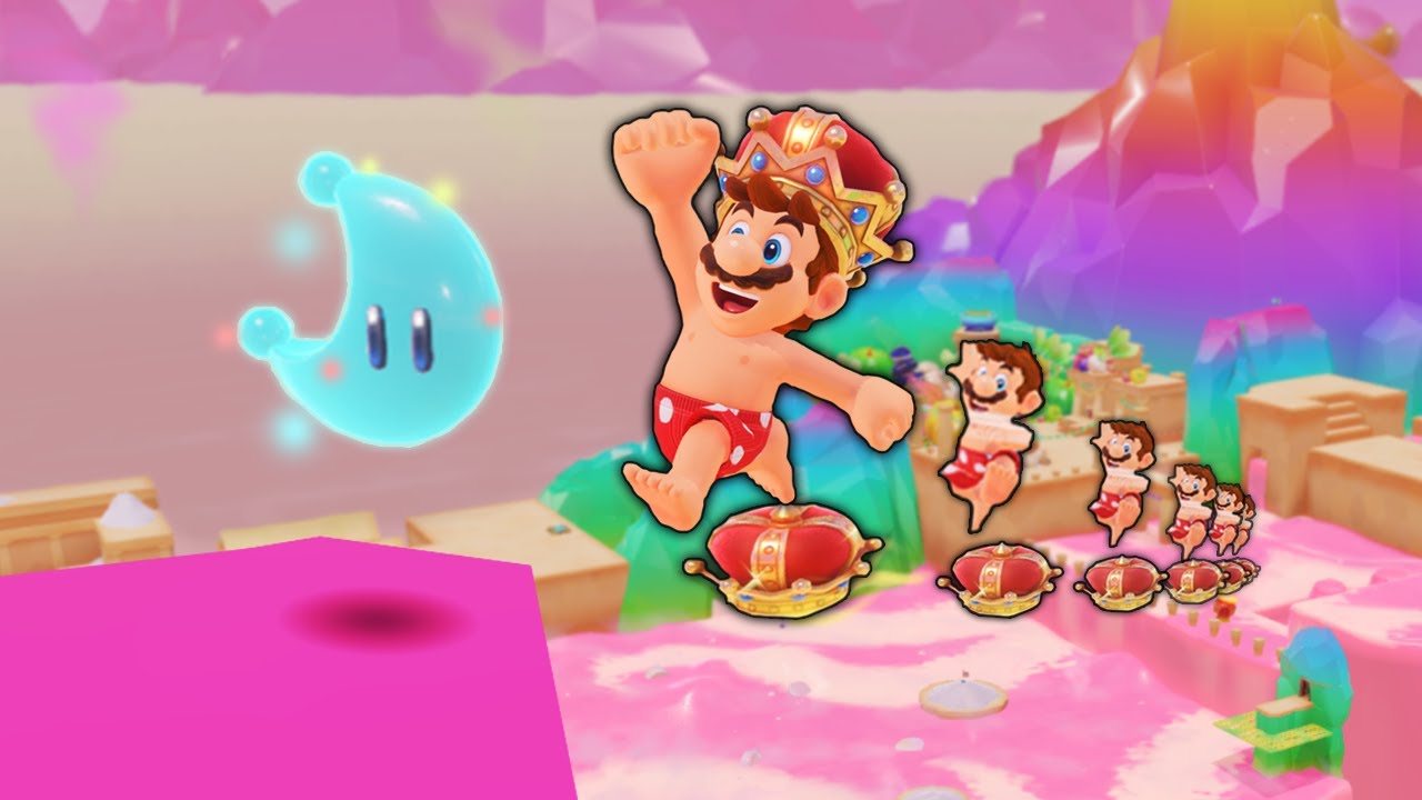 Mario Odyssey pero CADA LUNA consigo un SALTO EN CAPPY extra