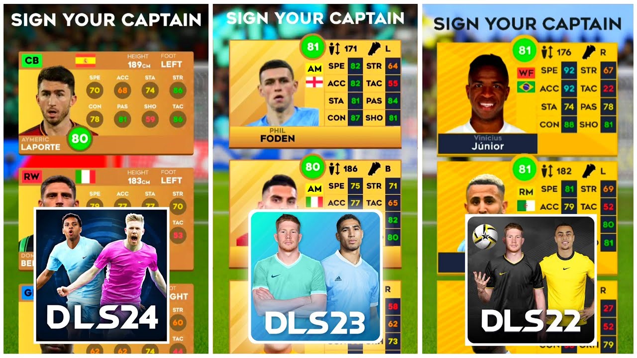 DLS 24 vs DLS 23 vs DLS 22 | Choose your Captain - Which Is The Best