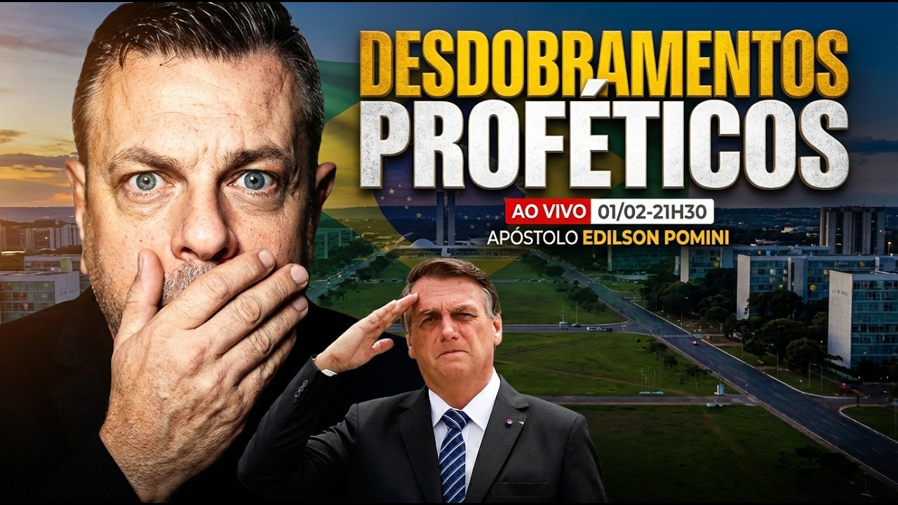 🟢 NOITE DE REVELA&Ccedil;&Otilde;ES E PROFECIAS - DOMINGO PROF&Eacute;TICO [AO VIVO] | AP&Oacute;STOLO EDILSON POMINI 01/02/2026
