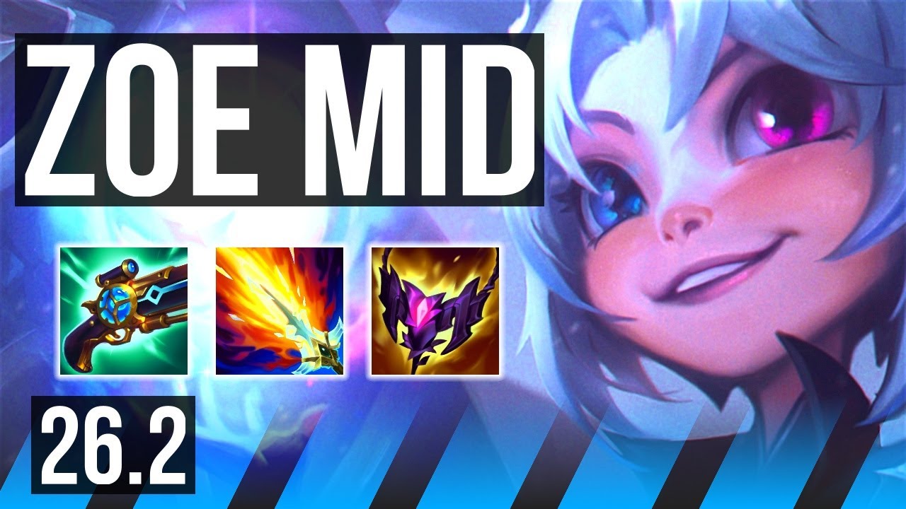 ZOE vs MORGANA (MID) | Perfect KDA: 10/0/9 | KR Master | 26.2