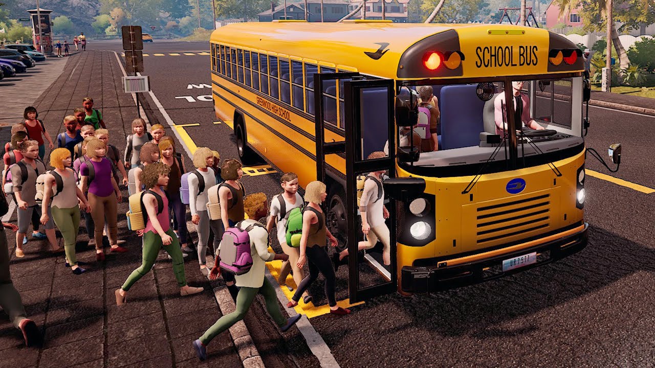 Bus Simulator 21 Next Stop - Official School Bus Extension ! GeForce RTX 4080 16GB + i9 13900K !