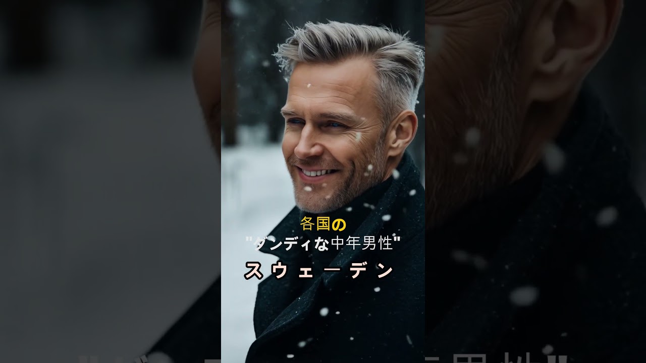 各国の ダンディな中年男性 🌸 #shorts