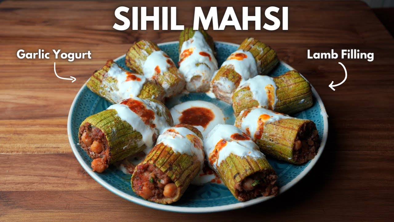Turkish Stuffed Zucchinis with Spicy Lamb Filling, Sihil Mahsi