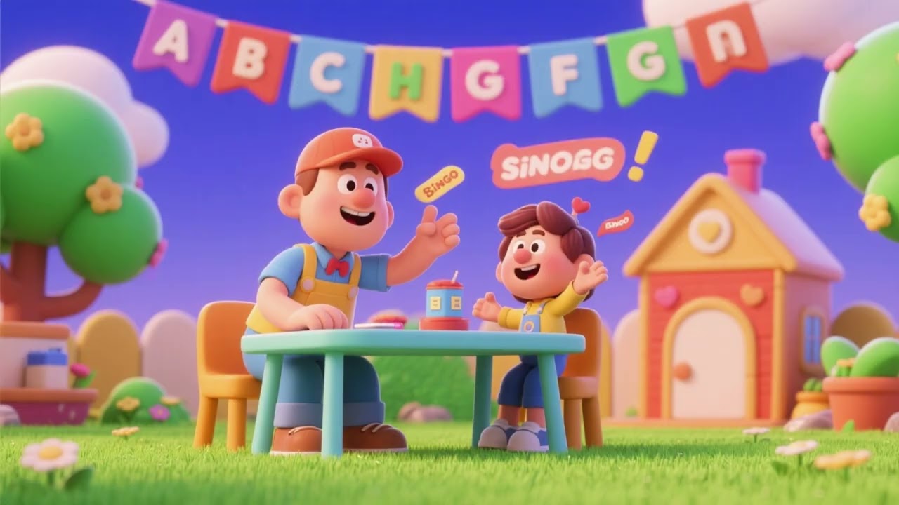 🎉🔤 Canción de bingo con el abecedario | Canción infantil educativa 🎵