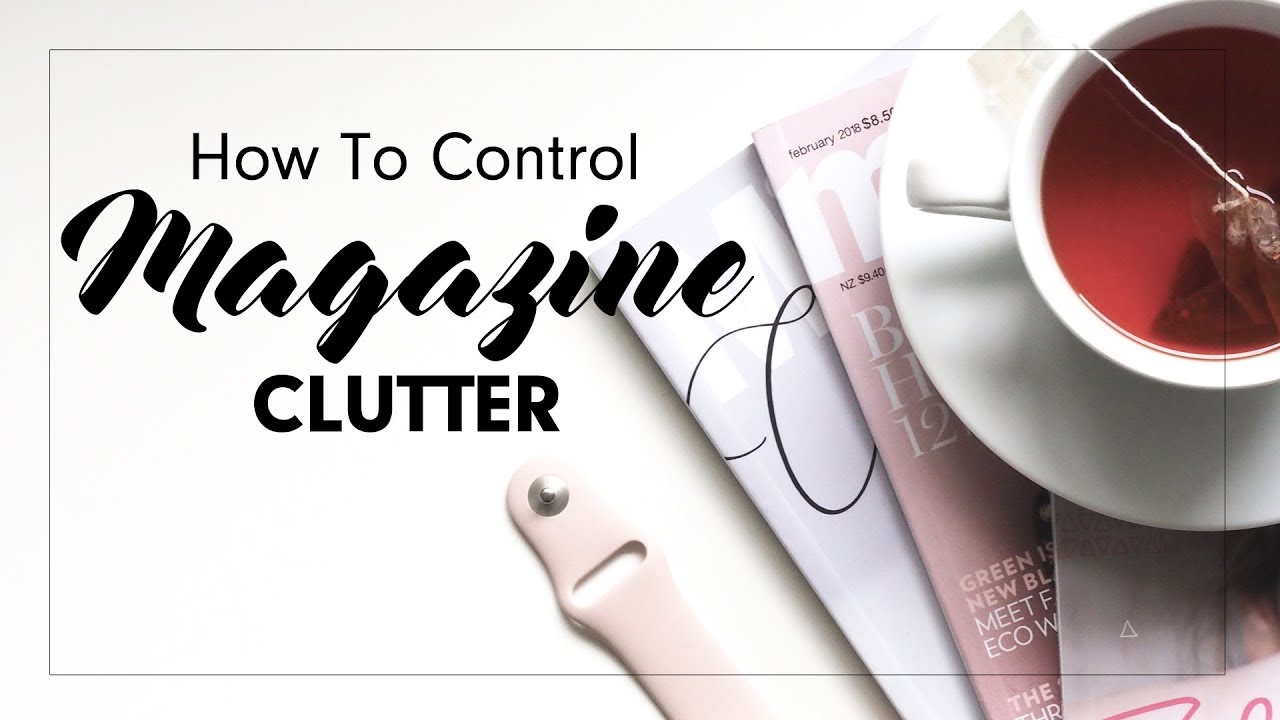 Control Magazine Clutter | How to organize + store magazines