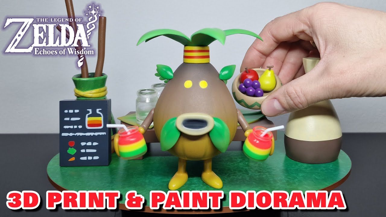 Making a Diorama of the Smoothie Shop from Zelda: Echoes of Wisdom