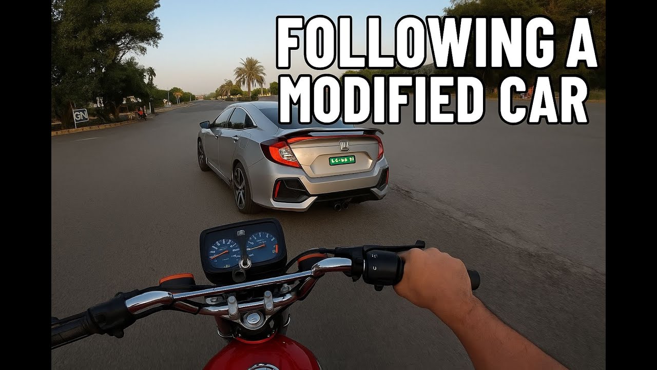 Sukoon Ride 🏍️ – Moto vlogs from DHA Phase 8 (Park View) 🌳🌳🌳