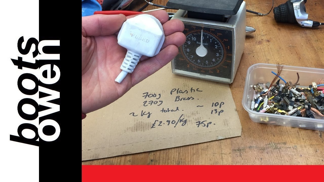 Boiling moulded plugs in a washing machine Scrapping to make pennies: is it worth it?
