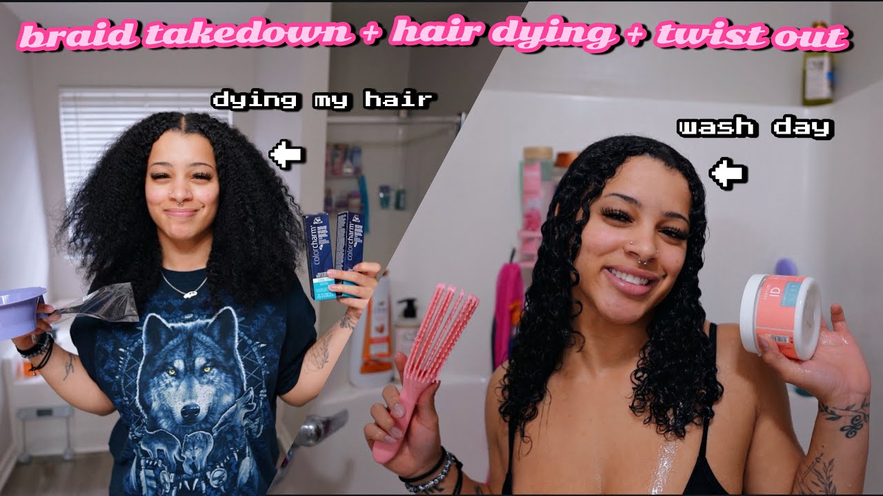 braid takedown, dying my hair, twist out tutorial + chit chat *long overdue*