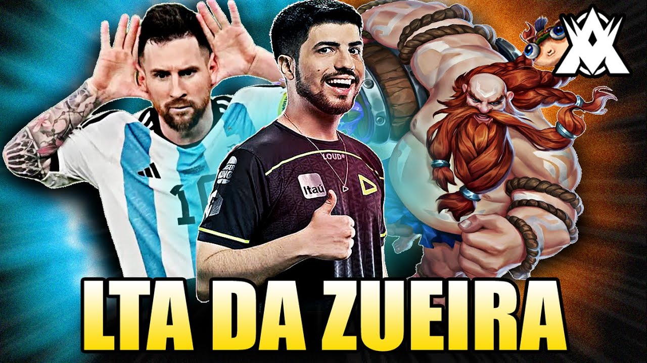 O NASCIMENTO DO MESSI do LEAGUE of LEGENDS - LTA DA ZUEIRA