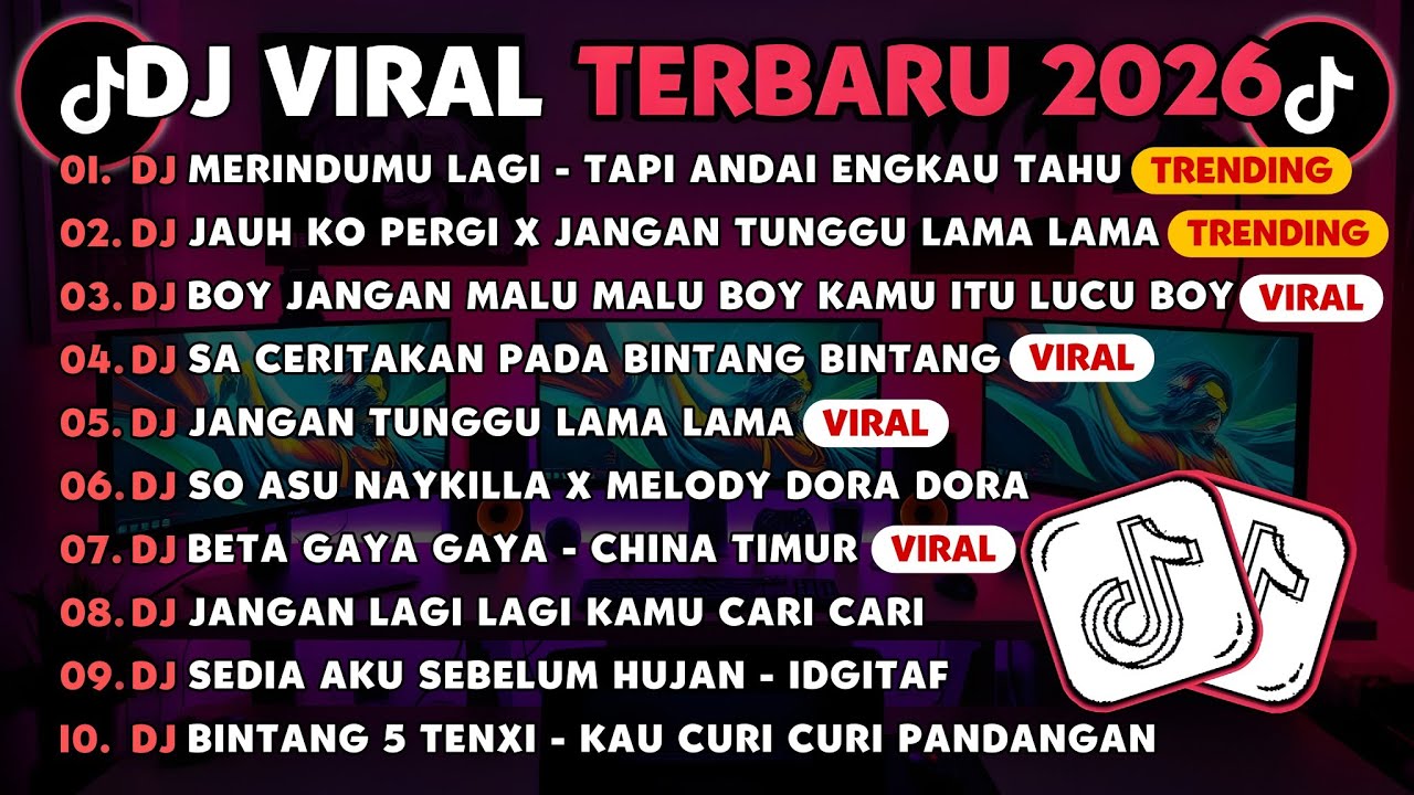 DJ TIKTOK TERBARU 2026🎵DJ MERINDUMU LAGI - TAPI ANDAI ENGKAU TAHU🎵DJ JAUH KO PERGI X JANGAN TUNGGU