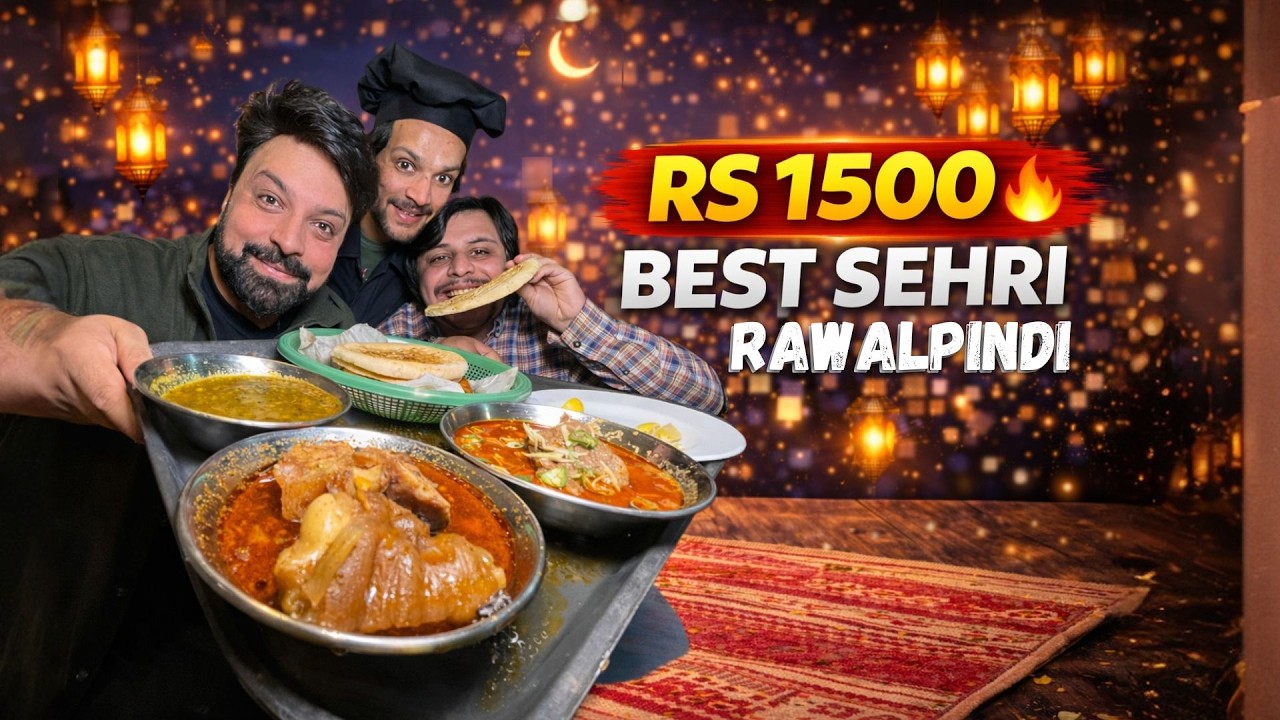Best Sehri Deals In Rawalpindi For RS 1500! Ramadan Street Food - 2026 SEHRI - Pindi Sy Dunya Tak
