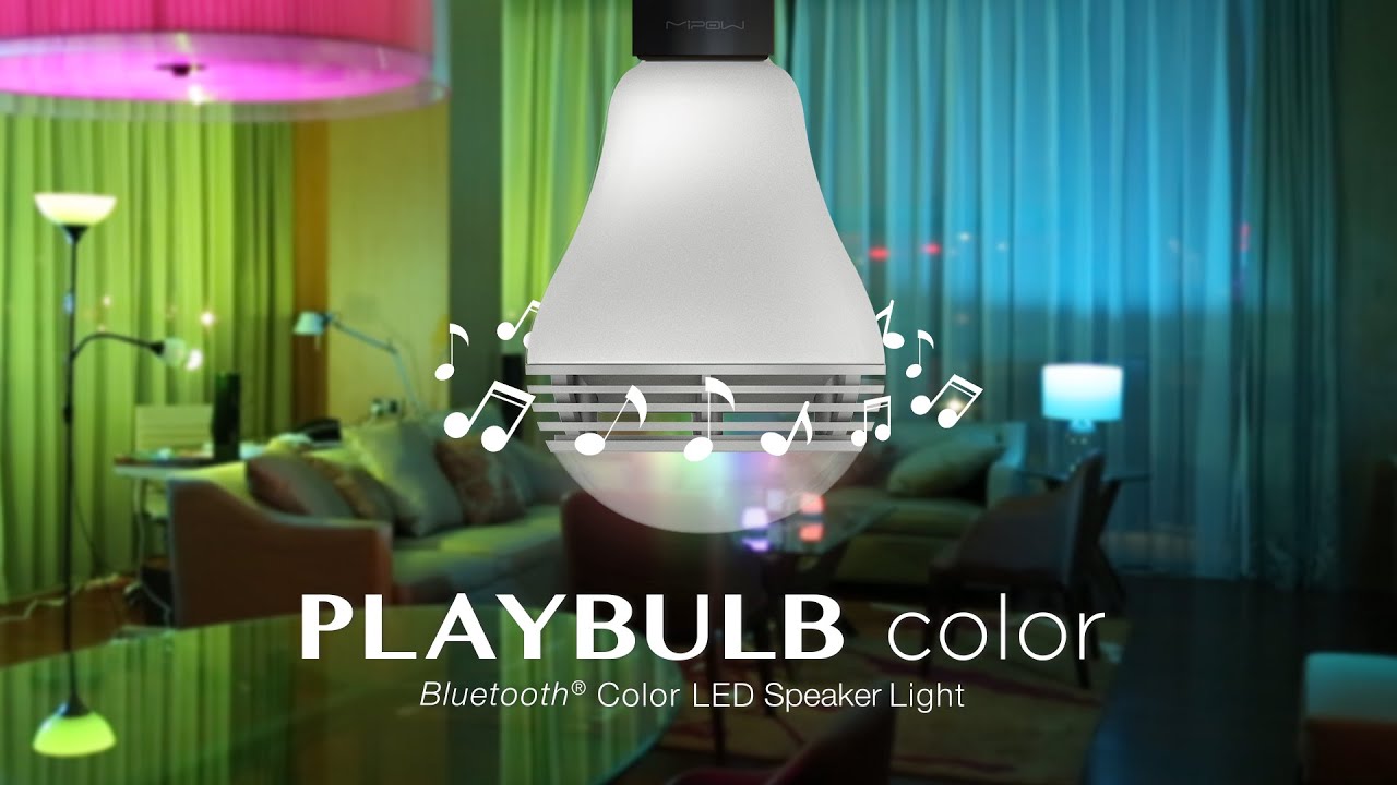 PLAYBULB color - Bluetooth Color LED Speaker Light for Kickstarter