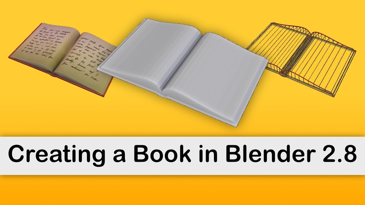 How to create a Book in Blender 2.8